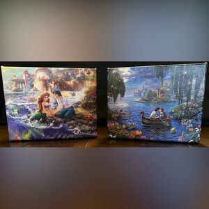 Thomas Kinkade The Little Mermaid 8” x 10” Canvas